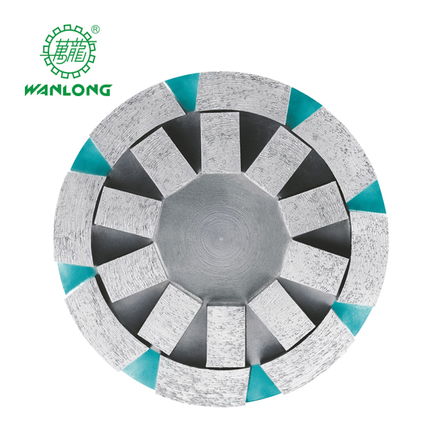 Wanlong diamante satélite abrasivo pulido y muelas de pulido para la calibración de granito