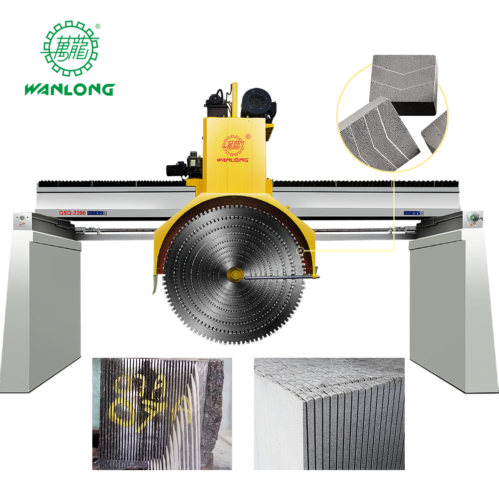 Wanlong QSQ-2200/200 / 3000 Puente Máquina de corte de bloque de mármol de mármol para la venta