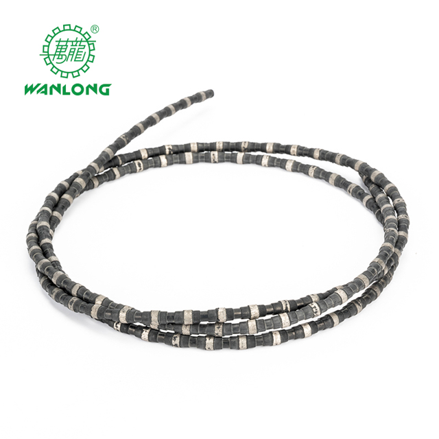 Cuerda de sierra de alambre de diamante de metal de alta calidad para el procesamiento de mármol y granito